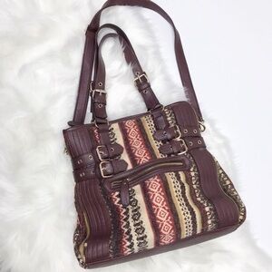 Brown Poppie Jones hands or shoulder bag